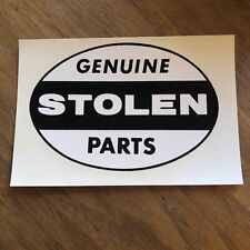 Vintage Genuine Stolen Parts Water Decal Does Mustang Pontiac Dodge Car Stick picture