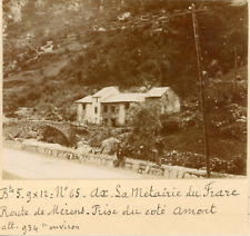 France, Ax, La metairie du Frare et route de Mérens, ca.1905, vintage citrate pr picture