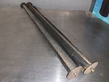 PAIR VINTAGE AUTHENTIC NYC SUBWAY NY METAL ROLL SIGN ROLLERS FOR 26