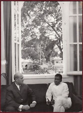1972 Original Silver Gelatine Press Photo Politics Pal Losonczi Ngouabi Africa picture