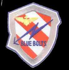 NAVY VA-172 BLUE BOLTS SHIELD WING SQUADRON MILITARY EMBROIDERED PATCH picture