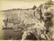 G.J. France, Cap d'Antibes, rocks of Villa Eilenroc vintage albumen p picture