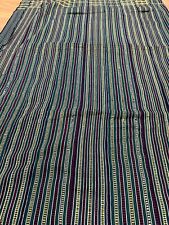 Vintage large African kente Ewe hand woven cloth 120' X 80