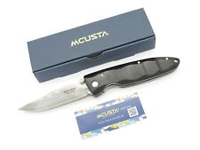 Mcusta Seki Japan MC-17D Classic Wave Black Wood Damascus Folding Pocket Knife picture