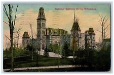 Milwaukee Wisconsin Postcard National Soldiers Home Building General View 1912 picture