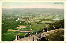 View from Mount Tom Holyoke MA Divided Postcard 1908 picture