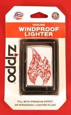 VINTAGE WINDPROOF ZIPPO CIGARETTE LIGHTER NOS 07 THE RED FLAME FIRE RARE  picture