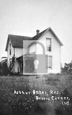 Arthur Baker Residence Bakers Corner Indiana IN - REPRINT picture