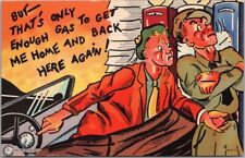 Vintage 1940s WWII Comic Postcard 