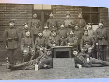 Antique 1915 German Soldiers with Beer Postcard (vintage) RPPC picture