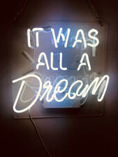 New It Was All A Dream Room Decor Lamp Poster Neon Light Sign 14''x10