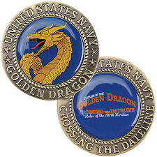 US Navy Golden Dragon Challenge Coin picture