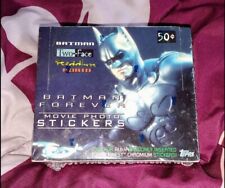 TOPPS BATMAN FOREVER 1995 SEALED BOX 36 PACKS OF MOVIE PHOTO STICKER CARDS picture