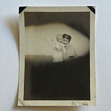 Antique Snapshot Photograph Beautiful Abstract Artistic Mother & Baby picture