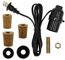 Pre-Wired Bottle Lamp Kit, Easily Convert Any Bottle Into A Lamp, DIY (Black) picture