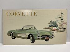 Vintage 1960 Corvette Convertible Car Dealership Advertising Litho Poster picture