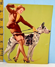 1940's Gil Elvgren Pinup Girl Cheesecake Calendar Page 
