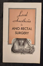 1935 Medical Brochure Novocain Anesthesia Rectal Surgery Winthrop Chemical NY picture