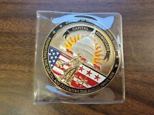 District of Columbia National Guard Challenge Coin, Gold Color, Textured, Enamel picture