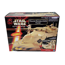 VINTAGE 1999 STAR WARS EPISODE 1 TRADE FEDERATION TANK NEW IN BOX VEHICLE picture