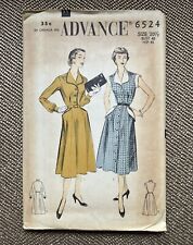 1950s Vintage Advance Pattern 6524 Dress Size 20-1/2 Bust 40