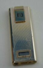 Vintage EL Halin Slim Line LCD Quartz Lighter Goldtone Metal    L6 picture