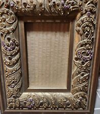 Vintage Ornate Jeweled 4x6 Picture Frame - Antique Frames  picture