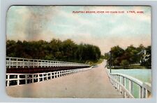 Lynn MA, Historic Floating Bridge, Massachusetts c1907 Vintage Souvenir Postcard picture