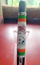 Miami Hurricanes Ballpoint Pen, Handcrafted Gatsby Logo And Helmet Chrome Detail picture