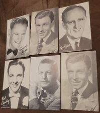 Vintage Mutoscope Arcade Card Postcard Lot Of 6 Big Band Leaders Songwriters picture