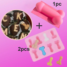 Bachelorette Party 2 Sizes Penis Chocolate Candy Ice Cube Cake 3D Silicone Mold picture
