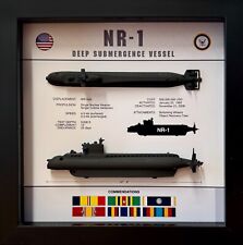 NR-1 Submarine, Deep Submergence, Memorial Display, Shadow Box, 9