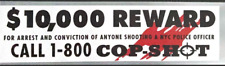 NYPD rear COP SHOT Police Reflective Bumper Decal 2023 Print Version picture