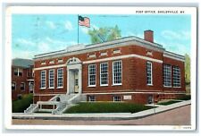 1935 Post Office Exterior Roadside Shelbyville Kentucky KY Posted Flag Postcard picture