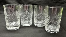 Vintage 1950s MCM Atomic Quartex  Star Dust Crystal Glasses Lot Of 4 picture