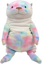 Mochi Fluffy Otter Rainbow color L Size Plush / Doll Stuffed Toy New Japan 2023 picture
