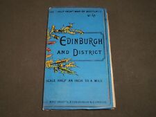 1800'S SCALE HALF AN INCH MAP OF SCOTLAND-EDINBURGH AND DISTRICT BOOK - J 3456 picture