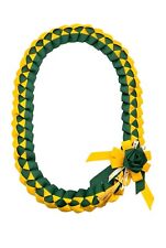 Grosgrain Ribbon Graduation Leis-Yellow & Green School Colors  picture