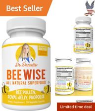 Premium Nutrient-Rich Bee Pollen Supplement - Royal Jelly, Propolis - 120 Count picture