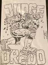 Judge Dredd Megazine 2000 AD #461 by McCarthy after Steranko Original Comic Art picture