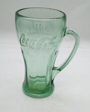 Vintage Libby Green Coca-Cola Coke Thick Heavy Glass with Mug Handle 14 oz. picture