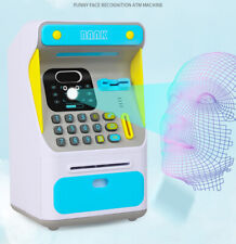 ATM Savings Bank Toys Face Recognition with LCD screen for Kids Gift Blue Toys picture