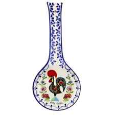 Hand-painted Decorative Ceramic Portuguese Good Luck Rooster Spoon Rest picture