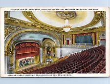 Interior Loew's State Theater, New York City, NY - c1920s White Border Postcard picture
