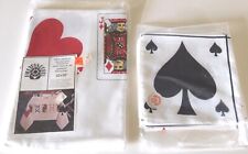 NEW ~ Vintage Fallani & Cohn Tablecloth & Napkins Bridge Card Games 52