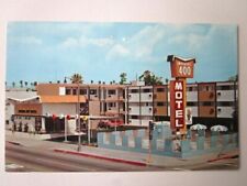 PASADENA, CA California  IMPERIAL 400 MOTEL -1966 Postcard Old Cars -D26 picture