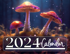 2024 Exotic Mushroom Calendar | 12 Month Calendar | Botanical Wall Calendar picture