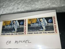 Edgar Mitchell Apollo 14 Signed First Man On The Moon Stamp Single Stamp picture