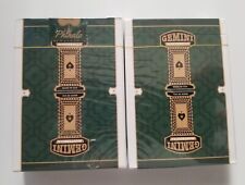 Gemini Casino Phthalo Green Playing Cards, Limited, Poker Las Vegas-NV, USPCC. picture