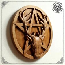Antique Animal Style Celtic Wooden Symbol, Norse Wall Hanging, Viking Home Art picture